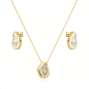 Conjunto Dourado Luar de Ravena  Madrepérola