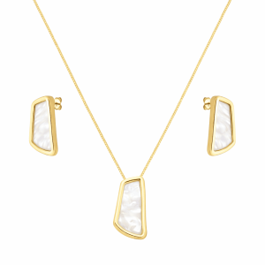 Conjunto Dourado Atena Madrepérola